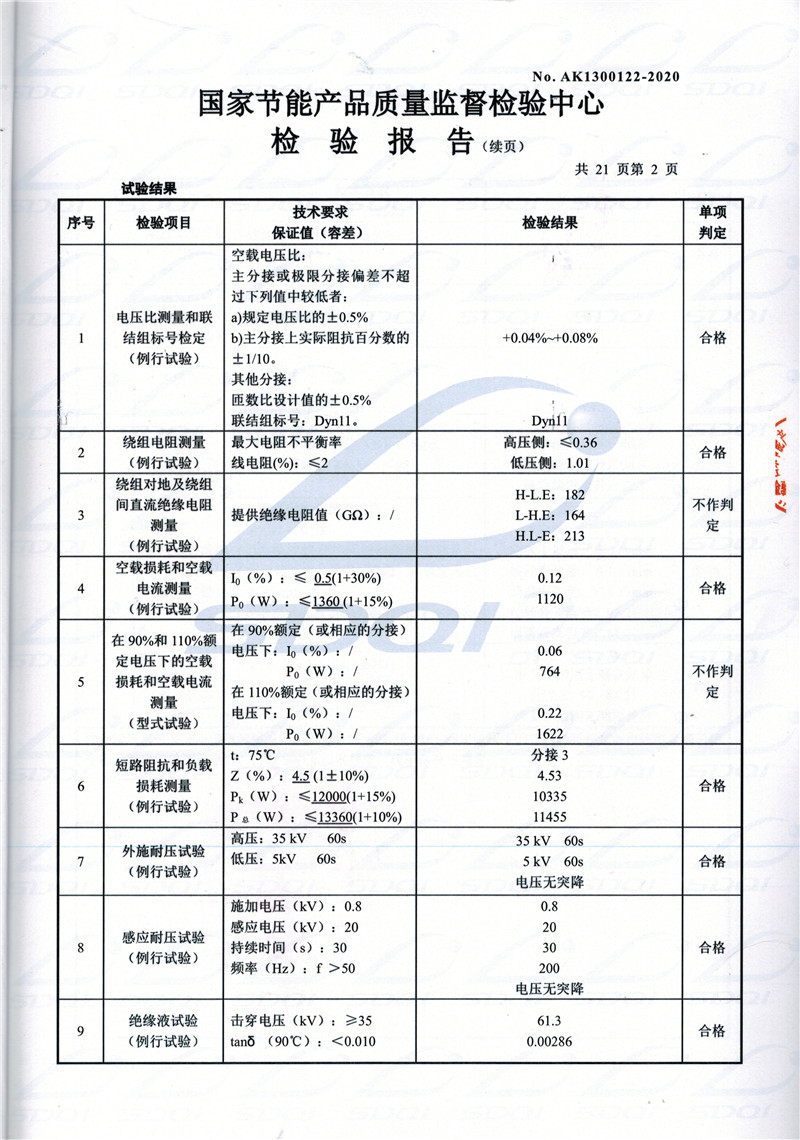 高低压试验报告-S11-1250富拉尔基富拉尔基富拉尔基油浸式变压器-2.jpg
